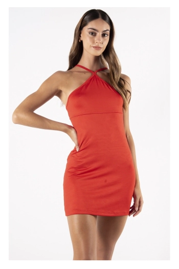 VESTIDO AMPLIO CON FRUNCES